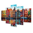thumbnail image 2 of Designart "Pop Art Amsterdam I" Amsterdam Metal Wall Decor Set, 2 of 5