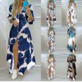 thumbnail image 2 of brillar Vestido de verano para mujer, vestido sexy con camisa de manga larga y estampado a la moda, 2 of 5