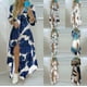 thumbnail image 2 of brillar Vestido de verano para mujer, vestido sexy con camisa de manga larga y estampado a la moda, 2 of 5