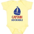 thumbnail image 3 of Inktastic Captain Adorable, Sail Boat, Sailing - Red Blue Boys Baby Bodysuit, 3 of 5