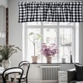 thumbnail image 6 of Kitchen Curtains Valances Window Valances Buffalo Check Farmhouse Curtains for Living Room 16" x 52" 2Packs, 6 of 7