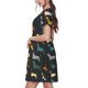 thumbnail image 2 of Disketp Plaid Dachshund para Vestido de Manga Corta para Mujeres, Vestidos de Verano para Mujeres, Casual y Holgado para la Playa, 2 of 6