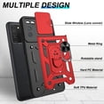 thumbnail image 3 of Funda ATUMP para Samsung Galaxy A03S con Protector de Pantalla HD, Antigolpes, Soporte Giratorio 360°, Rojo, 3 of 7