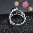 thumbnail image 5 of Women's Retro Ring with Natural Gemstone Hollow Pattern Copper Band Statement Ring for Her Vintage Inspired Jewelry Gift US Size 6 7 8 9 10, 5 of 6