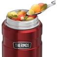Thermos Stainless King 16 Ounce Food Jar with Folding Spoon, Cranberry