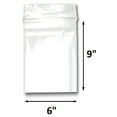 thumbnail image 3 of ZIP LOCK BAGS RECLOSABLE 2 MIL POLYBAG CLEAR 100 PLASTIC ZIP SEAL BAGS, 3 of 3