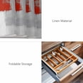 thumbnail image 6 of Placemats Set of 6, Red Grey Woven Placemat, Linen Place Mats for Kitchen/Dining Tables, Abstract Geometric Color Block Oil Painting Washable Table Mats for Party, 6 of 8