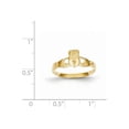 thumbnail image 2 of 14k Polished Ladies Claddagh Ring, 2 of 2