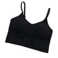 thumbnail image 1 of Qarigey Mujeres Sexy Crop Tops Tube Top Sujetador sin costuras Lencería deportiva Elástico Push Up Sports Bralette Tank Ropa interior negro Qarigey AP000318-05, 1 of 1