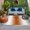 Orange-red, variant on Red Grey White Outdoor Rug 3x5 Ft, Non Slip Washable Area Rug, Farmhouse Ombre Color Modern Simple Patio Rugs Carpet Runner, Large Floor Mat for Indoor/Outdoor Deck Porch Camping