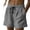 Gray, variant on Hurxie Women's Shorts High Waisted Shorts with Pockets Pull On Shorts for Summer Travel Casual Green,S