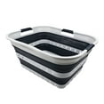 thumbnail image 2 of SAMMART 42L (11 gallon) Collapsible Plastic Laundry Basket - Foldable Pop Up Storage Container/Organizer - Space Saving Hamper/Basket, 2 of 7