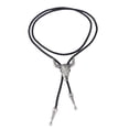 thumbnail image 1 of 2x Western Cowboy Bolo Tie Rodeo con Colgante de Cordón de Cuero Negro para Hombres Y Mujeres Yuyangstore  corbata de bolo occidental, 1 of 6