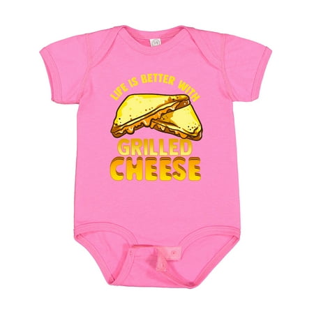 

Inktastic Life is Better with Grilled Cheese Gift Baby Boy or Baby Girl Bodysuit