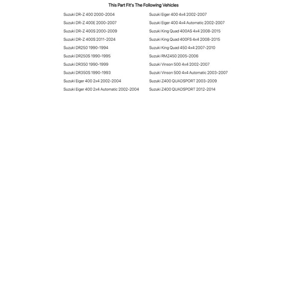 Tusk Valve Seal Kit for Suzuki DR350 1990-1999