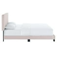 thumbnail image 4 of Celine Channel Tufted Performance Velvet Full Platform Bed Pink, 4 of 7