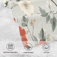thumbnail image 5 of Yayeee 2 Pack Hand Towels for Bathroom 100% Cotton 16" x 28" Soft Absorbent Kitchen Towel, Red and White Floral Pattern, 5 of 7