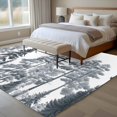 thumbnail image 4 of 8'x10' Area Rugs, Black Botanical Indoor Outdoor Area Rug for Living Room Bedroom, Farmhouse Watercolor Pine Tree Washable Bathroom Rugs Kitchen Floor Carpet Mats Home Decor Aesthetic, 4 of 8