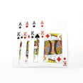 thumbnail image 2 of Large Size Playing Cards 4 Times Normal Poker Table Playing Board Game for Home Bar Office (White), 2 of 5