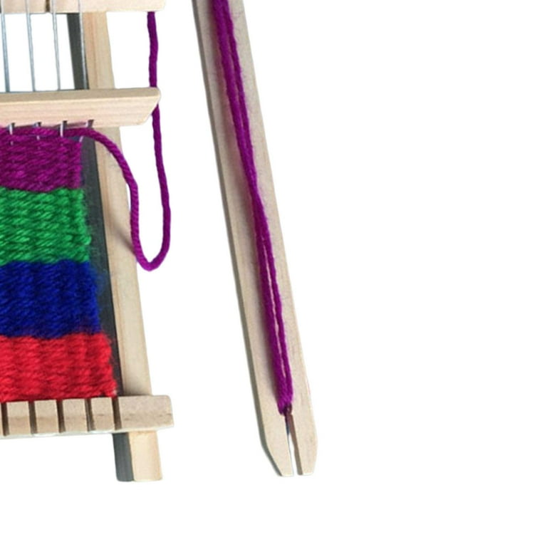 Wooden Weaving Loom DIY Hand Knitted Creative Craft Yarn Woven Machine  Tapestry for Children Kids Beginners 