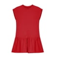 thumbnail image 3 of Niña Vestido de Primavera Estiramiento Suave Cómodo Casual Vestidos Sueltos para 5-14 Años Vestido de Verano de Manga Corta, 3 of 8