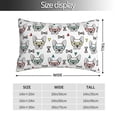 thumbnail image 2 of Naloa Cute French Bulldog Pillow Covers, Throw Pillow Case Cushion Covers,Cushion for Bedroom,Couch,Home-20"x30", 2 of 6