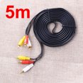 thumbnail image 2 of 3 RCA compuesto macho a macho Audio Video AV Cable para DVD TV, 2 of 7