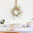 thumbnail image 6 of CoreLiving Easter Door Wreaths for Front Door Small Spring Wreath with Wildflower and Eggs Decor Artificial Tulip Floral Arrangement for Porch Window Wall Cabinet Kitchen Unique Easter Home Decor, 6 of 9