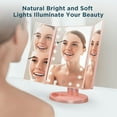 Magicfly Led Lighted Makeup Mirror, 10X 3X 2X 1X Magnifying Mirror 21 LED TriFold Vanity Mirror