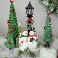 thumbnail image 2 of Northlight Glittered Snow Couple Under Lighted Street Lamp Christmas Decoration - 14", 2 of 8