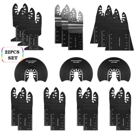 

22pcs Multi-Function Bi-metal Precision Saw Blade Oscillating Multitool Saw Blade