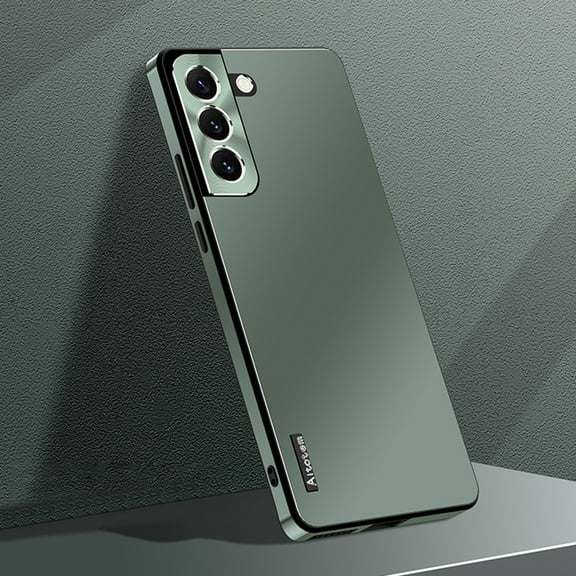 K-Lion for Samsung Galaxy S21+ Slim Matte Case, Micro Frosted Hard PC Back Aluminum Metal Frame All-inclusive Camera Lens Protection Shockproof Anti-Scratch No Fingerprints Ultra-Thin Case, Darkgreen