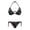 Celestial Moon Bat Print, variant on Gothic Skull Spiderweb Print Ladies Two Piece Bikini Swimsuit Set Halter Tie Side Bathing Suit Removable Pads Premium Stitching