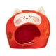 thumbnail image 3 of Sombrero de peluche,Gorro de peluche con forma de gato de la ,gorro de invierno con dibujos de animales,Accesorio fotográfico acogedor para fiesta con forma de animal para, 3 of 8