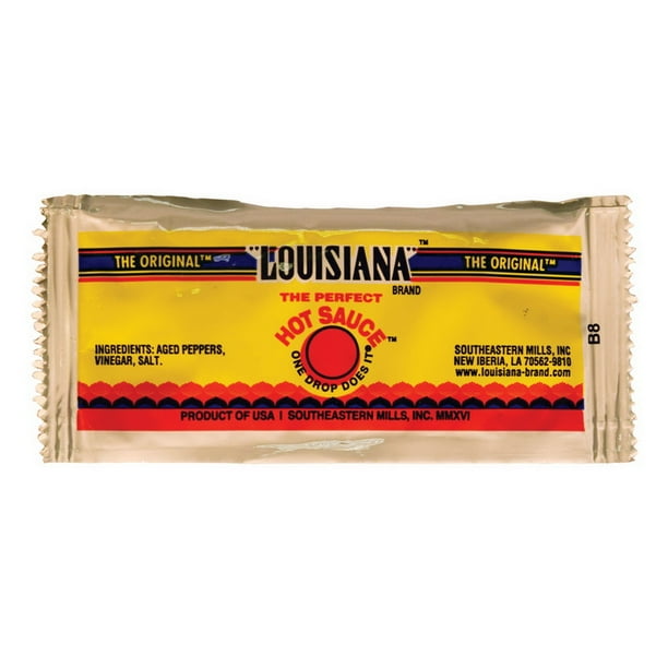 Louisiana Hot Sauce Packets, 200 Each (200 Pack)