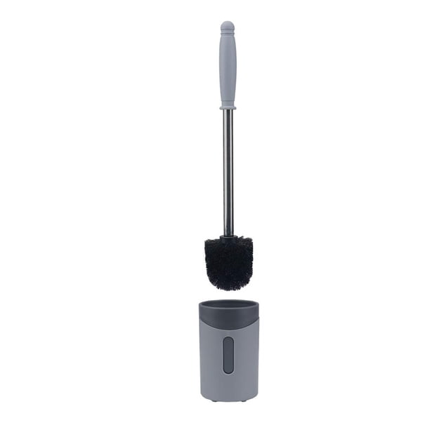 Escobilla Y Soporte Para Inodoro Sin Perforaciones Escobilla De Inodoro Que Ahorra Espacio Para Baño Con Gancho Adhesivo Inevent HA047435-00