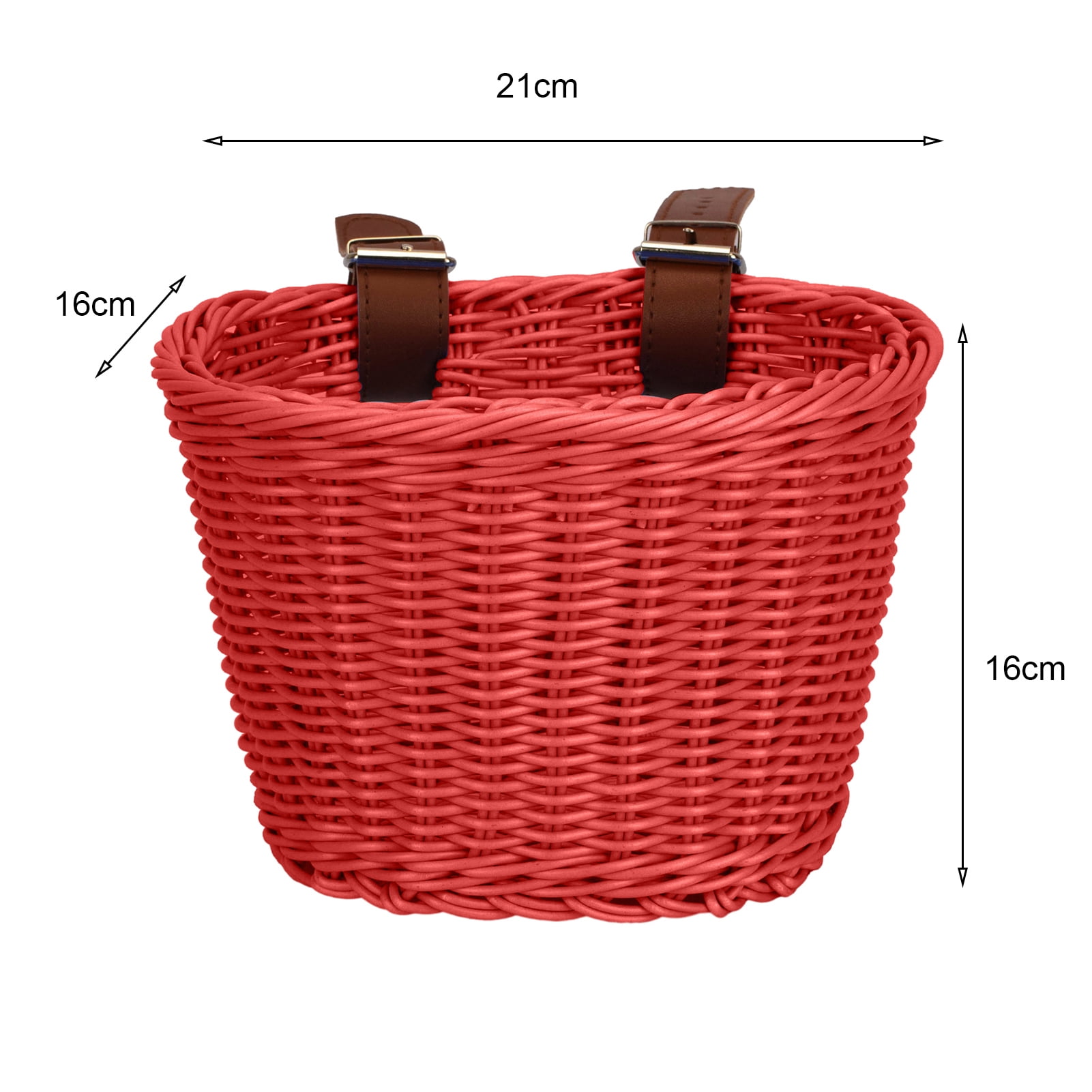 YIFAEUX Hand-Woven Bicycle Basket Large Capacity Strong Load-bearing Easy Installation Handlebar Bike Front Basket Replacement