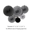 thumbnail image 3 of 6 Pcs/set Paper Folding Fan Party Home fan folding Party Decoration Single Layer DIY Foldable Flower Fan, 3 of 5