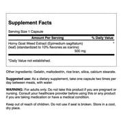 Swanson Horny Goat Weed Extract 500 mg 120 Capsules