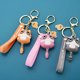 thumbnail image 3 of Sonducket LLavero de dibujos animados gato pegamento Flexible Animal bolsa colgante accesorios de la suerte llaves anillo pequeña muñeca bonita regalo Ropa, zapatos y accesorios Miscelánea Rosa Sonducket AP014428-01, 3 of 6