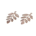 thumbnail image 3 of 30 Piezas de Suministros para manualidades Sunnimix Colgantes de Hojas de árbol Accesorios para joyas, 3 of 8