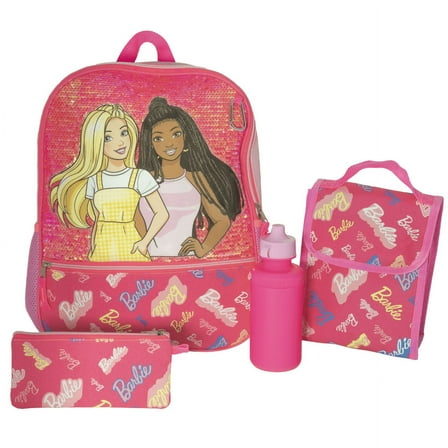 Barbie Magic Sequins 16" 5pc Backpack Set