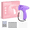 Purple, variant on Clothing Tagging Gun Kit with 5 Needles and 2000 Fasteners, Fine Stitch Tag Attacher for Garments, Labels and Crafts