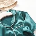thumbnail image 6 of biudgviw Boys Girls Outfits Fall Comfy Collared Long Sleeve Buttons down Shirts Soft Wide Leg Pants 2 Piece Lounge Sets for Children, 6 of 6
