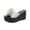 White, variant on OAVQHLG3B Wedge Sandals for Women Sandals Women Casual Peep Toe High Chunky Wedge Heels Shoes Exquisite Flowers Slippers
