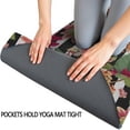 thumbnail image 3 of Pioneer Flower Floral Print Pattern Hot Yoga Mat Towel Non Slip for Hot Yoga - Quick-Drying Yoga Mat Cover with 4 Corner Pockets with Travel Bag - Hot Yoga Towel Non Slip 70"x26", 3 of 6