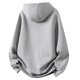 thumbnail image 3 of MHFRRA Sudadera con Capucha y Diseño de Media Cremallera para Uso Diario Gris, 3 of 8