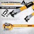 thumbnail image 6 of Tow Strap Recovery Kit: 4"x 30FT Tow Strap + 3/4" D-Ring Shackles (2pcs) + Bag, 6 of 13