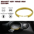 thumbnail image 4 of Xotic Tech Gold Aluminum Alloy Remote Control Key Cover Ring Rim Surrounding Compatible with Mini Cooper JCW R55 R56 R57 R58 R59 R60 R61, 4 of 8