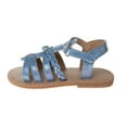 thumbnail image 3 of Laura Ashley Girls Hook and Loop Strappy Gladiator Sandals. (Toddler/Little Kids). - Fuchsia, 9, 3 of 6